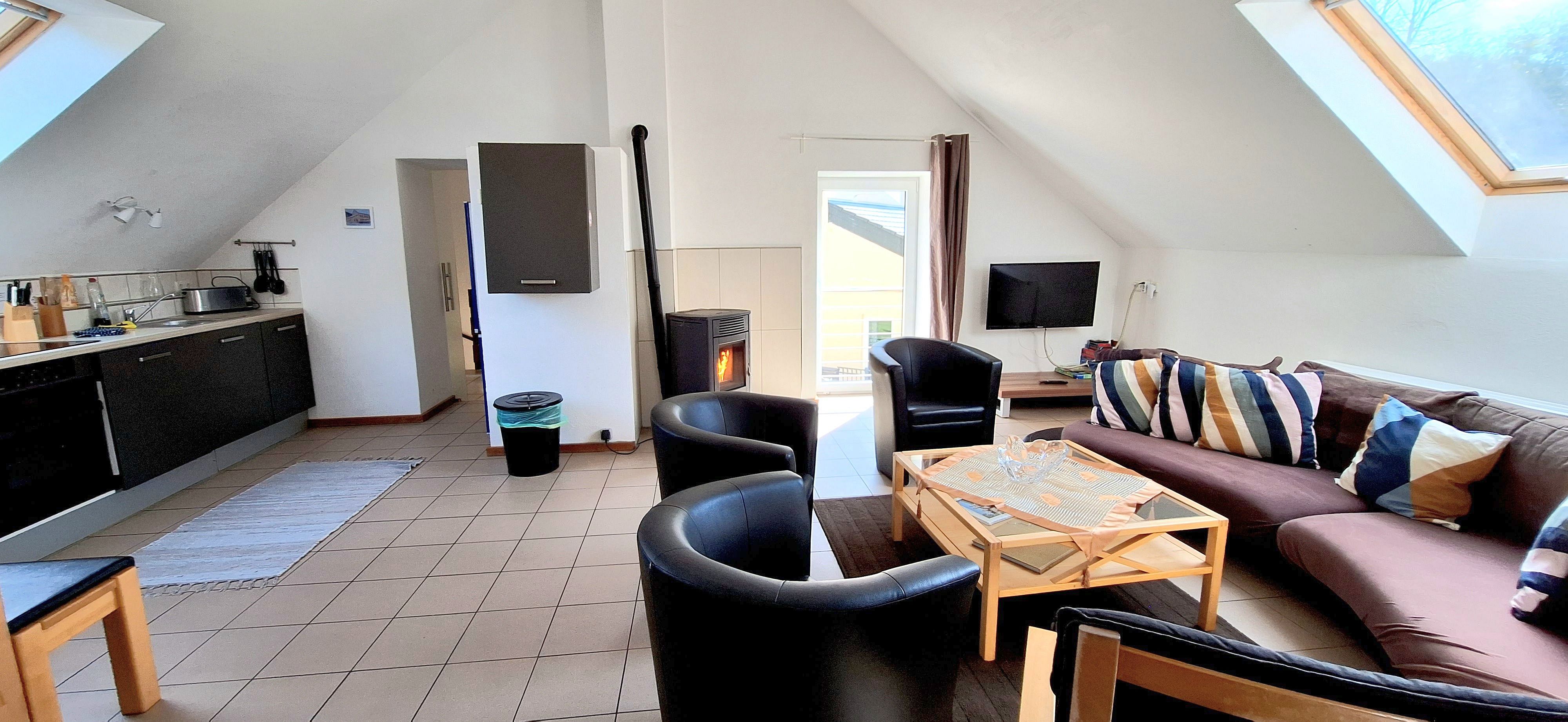 Ferienhaus Eifel Landhaus Wohnbereich DG