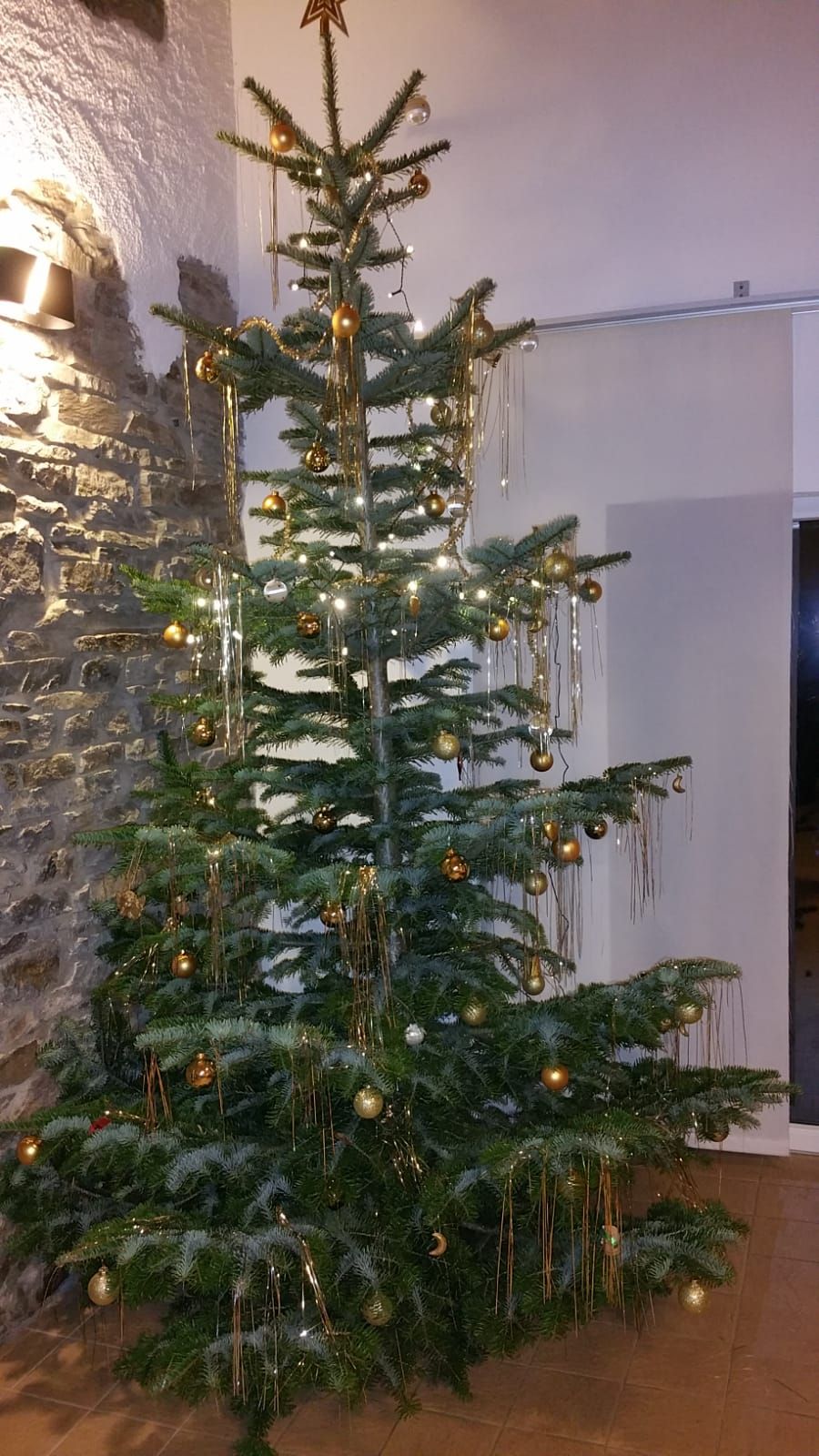 Weihnachtsbaum im Ferienhaus Eifellandhaus im Felsenland Südeifel