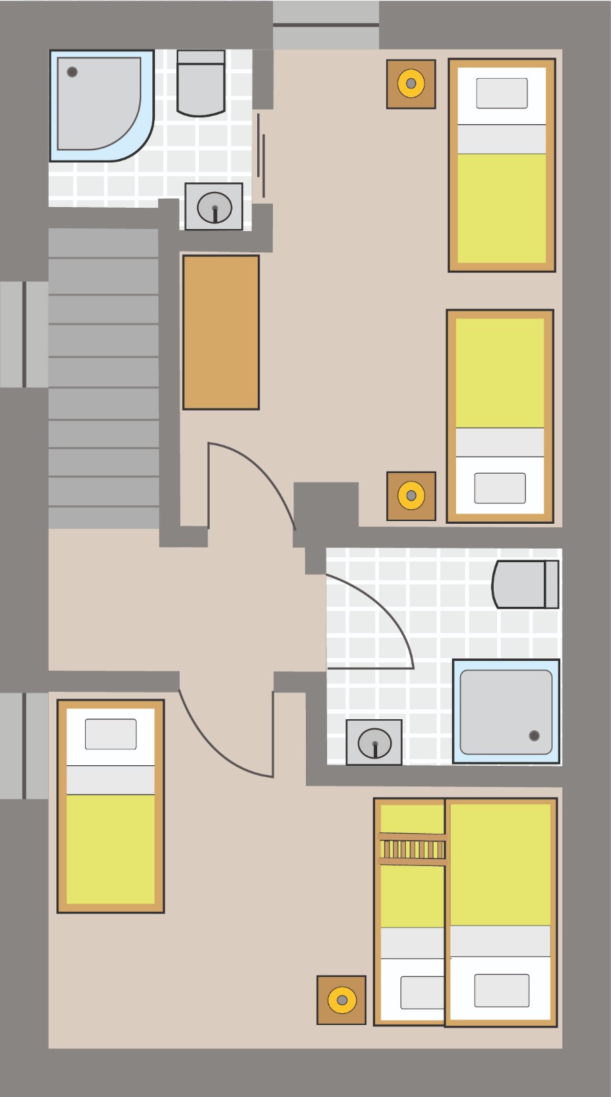 Ferienhaus Alte Münze Grundriss Obergeschoss