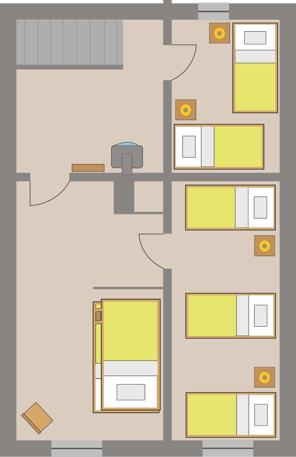 Grundriss Ferienhaus Burgblick Obergeschoss Grundriss Ferienhaus Burgblick Obergeschoss